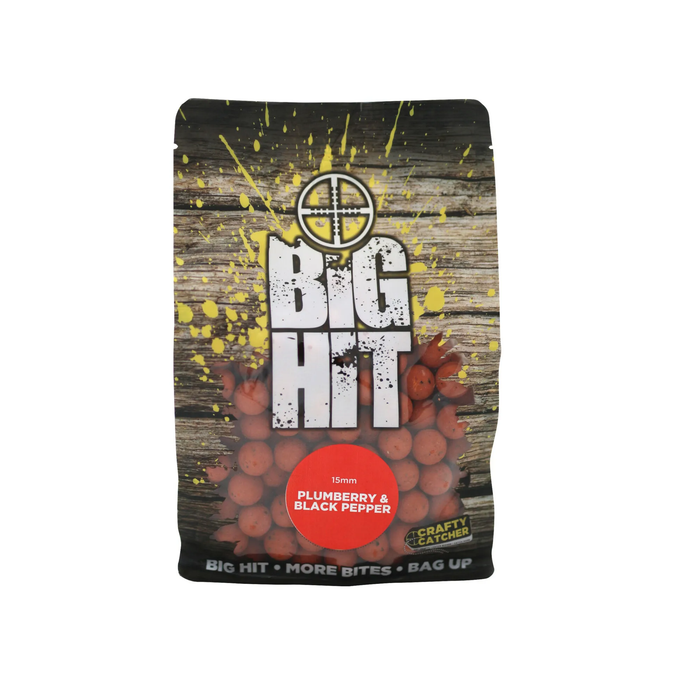 Big Hit Boilies - Plumberry & Black Pepper 15mm 900g