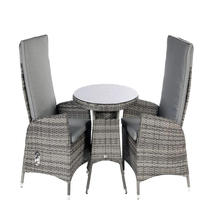 Tivoli 2 Seat Round Reclining Bistro Set