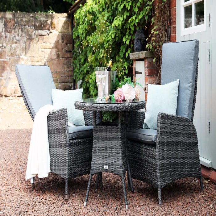 Tivoli 2 Seat Round Reclining Bistro Set