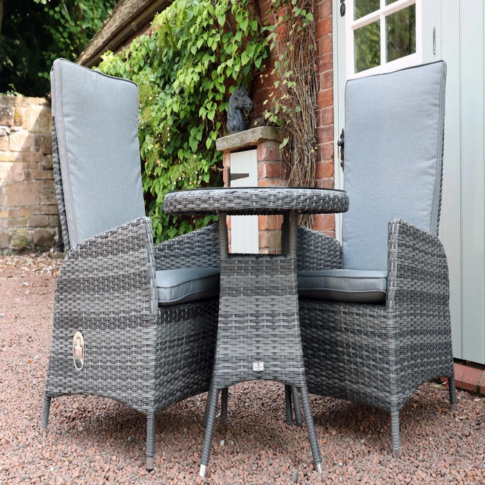 Tivoli 2 Seat Round Reclining Bistro Set