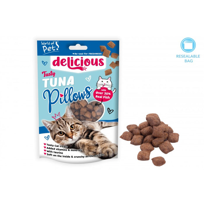 Crunchy Tuna Pillows Cat Treats 80g