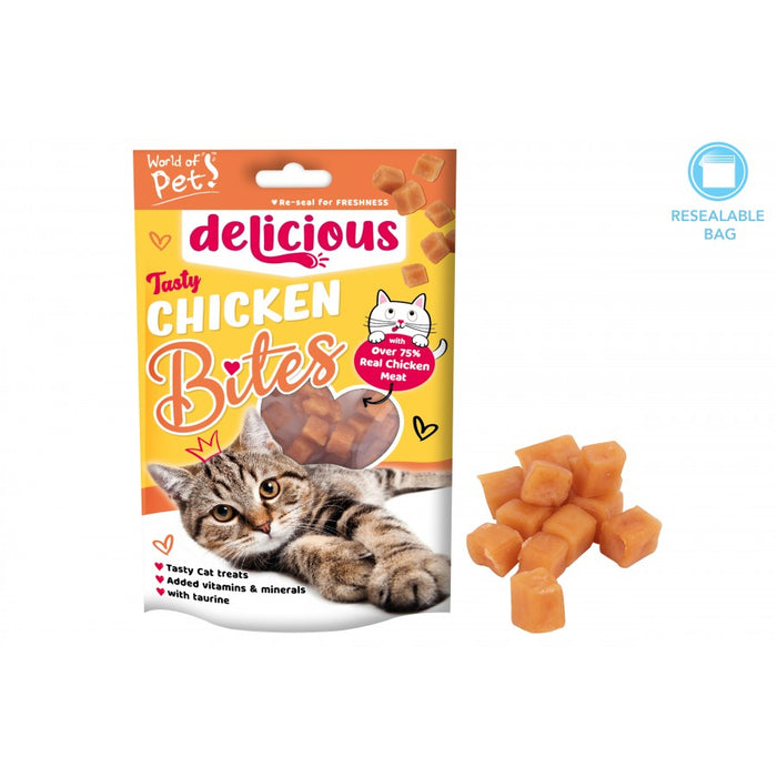 Meaty Chicken Bites Cat Treat 80g