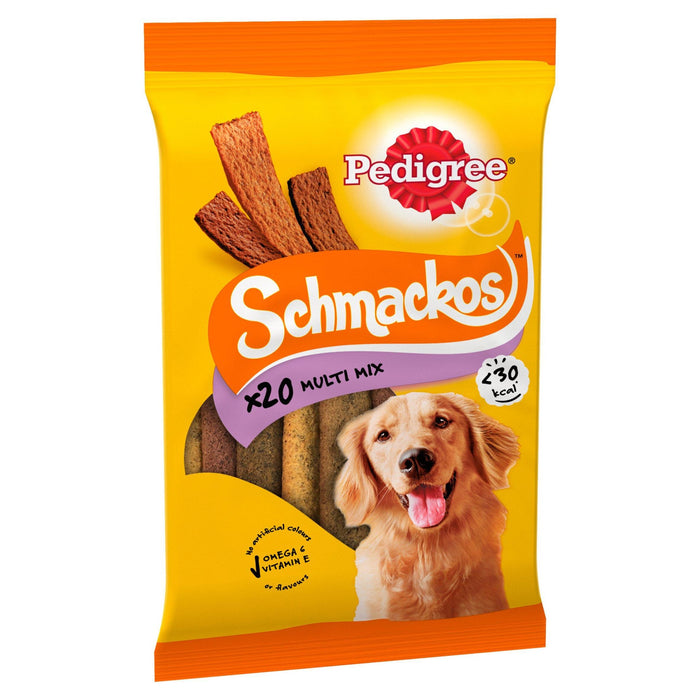 Pedigree Schmackos Adult Dog Treats Meat Mix 20 Strips