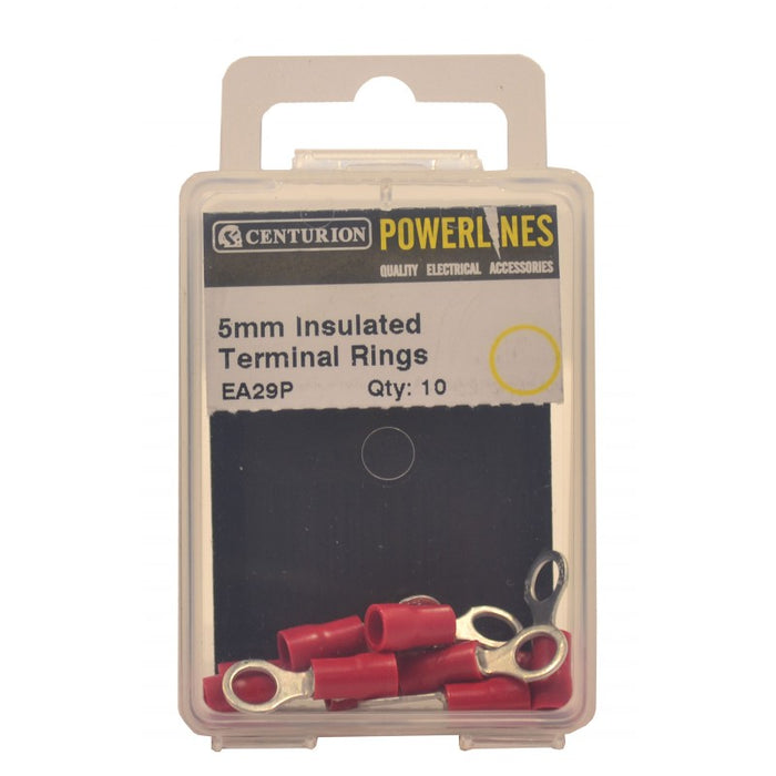 5mm Insulated Terminal Rings (Pack of 10)