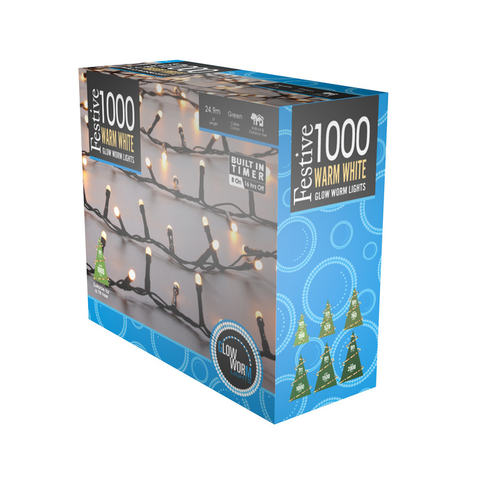 1000 Glow Worm Lights