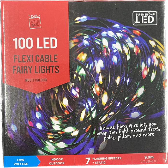 100 LED Flexi Cable Fairy Lights