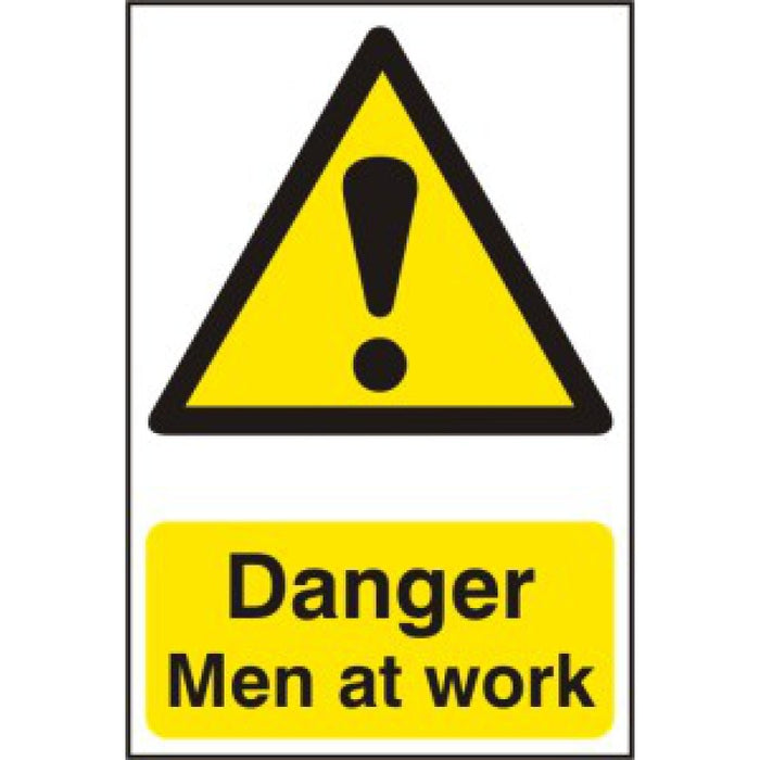 Danger Men at work - PVC (200 x 300mm) Danger Men at work - PVC (200 x 300mm)