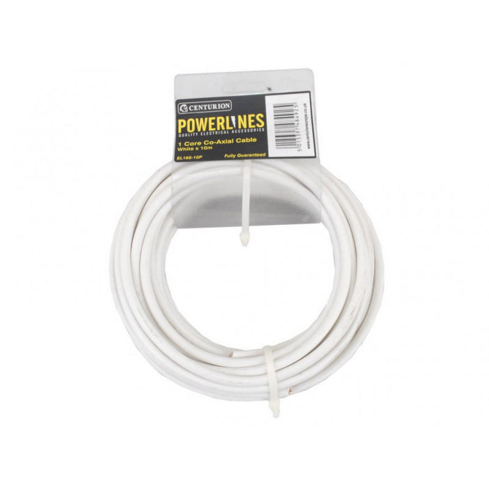 White x 10m Co-Axial Cable