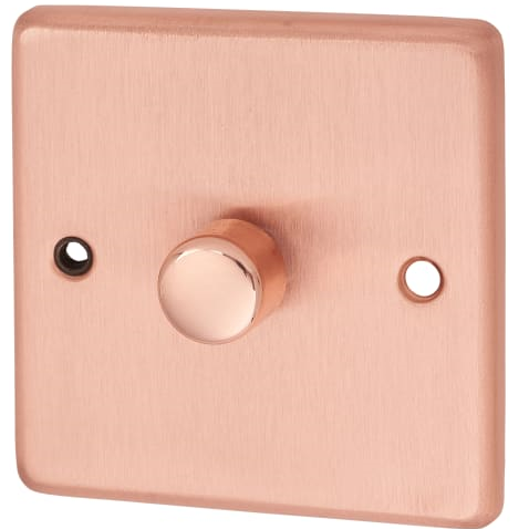 Dimmer Switch 1 Gang 1 Way 250W - Rose Gold