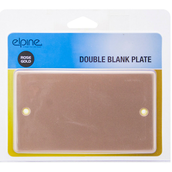 Double Blank Plate - Rose Gold