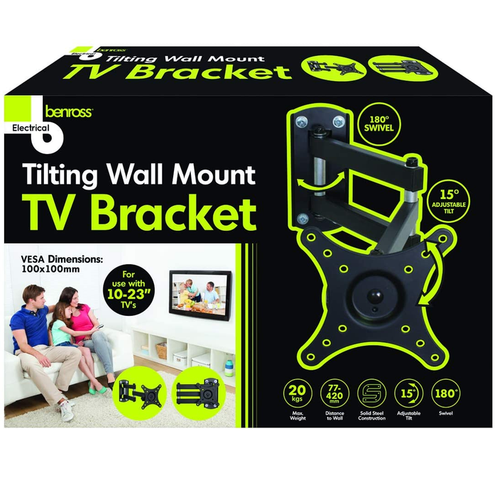 Tilting Wall Mount TV Bracket 10-23"