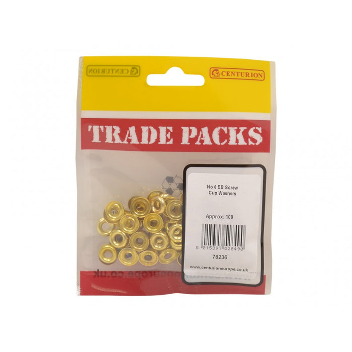 Screw Cup Washers - EB - No 6 (100 PK)
