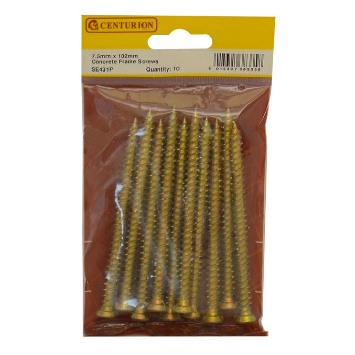 7.5 x 102mm Concrete Frame Screws