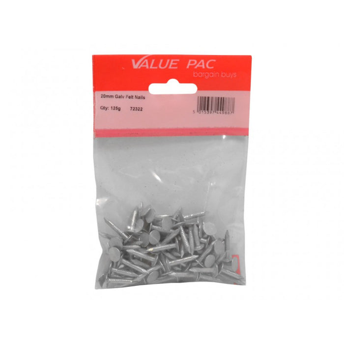 20mm Galv Felt Nails 100g