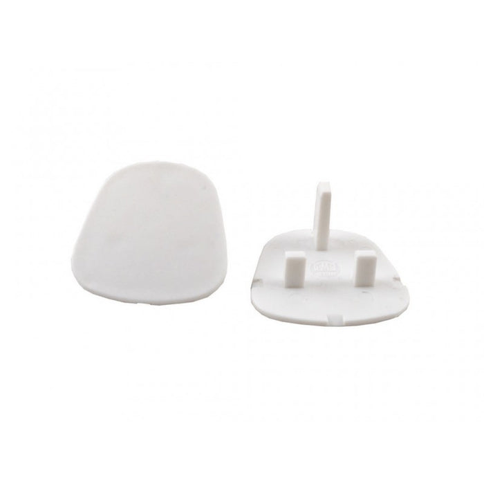 White Plastic Childsafe Socket Insert (Pack of 2)