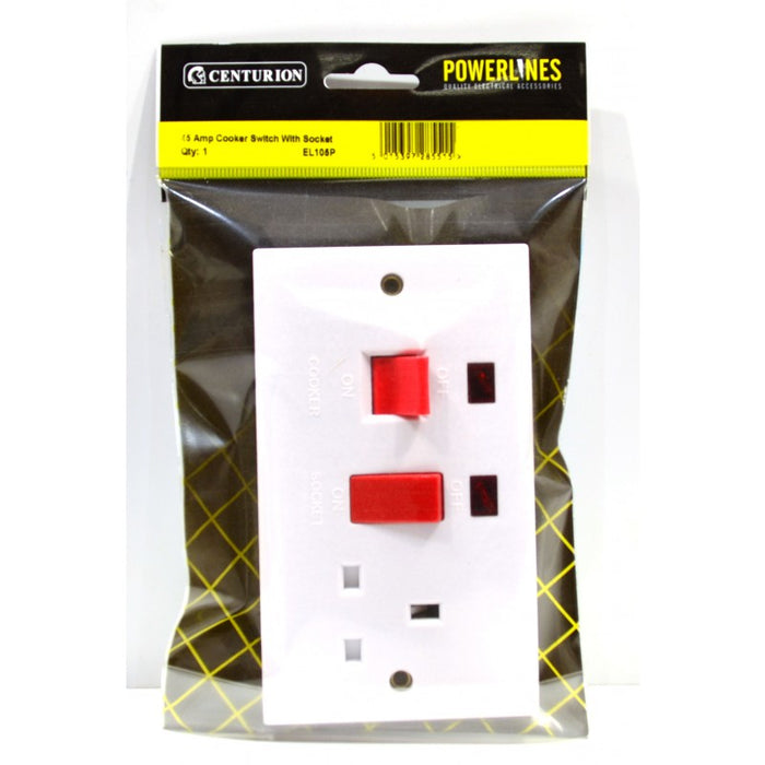 45 Amp Cooker Switch With Socket