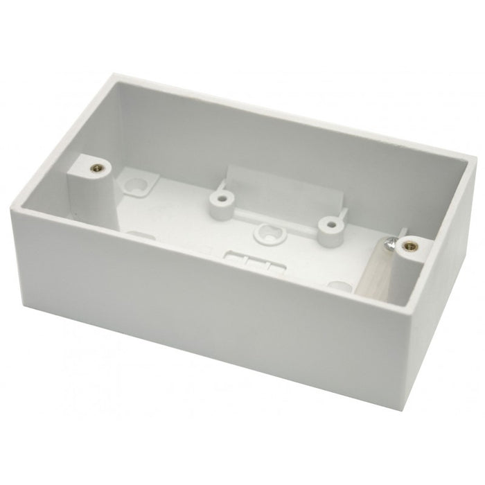2 Gang 47mm Deep Surface Mounted Box — Trotters Traders