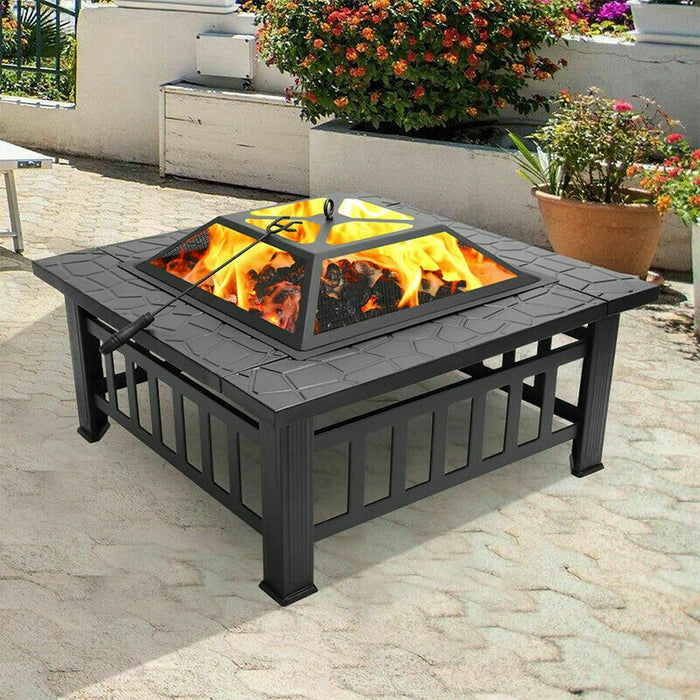 Pagoda 3 in 1 Brazier Square Table Firepit