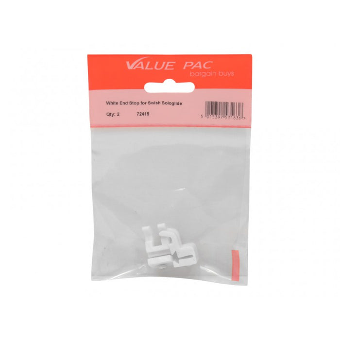 White End Stop for Swish Sologlide 2pk