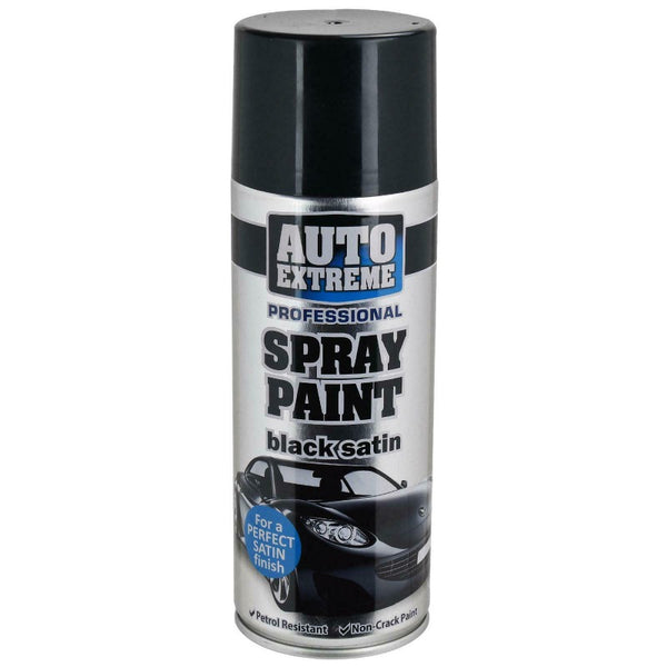 Professional Spray Paint - 400ml Black Satin