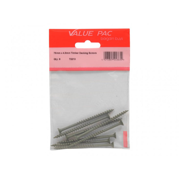 75mm x 4.5mm Timber Decking Screws