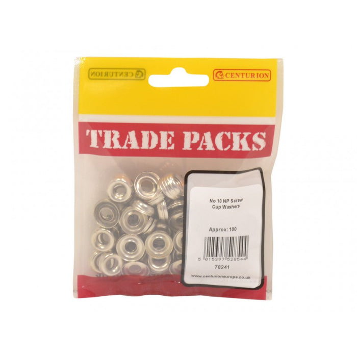 Screw Cup Washers - NP - No 10 (100 PK)