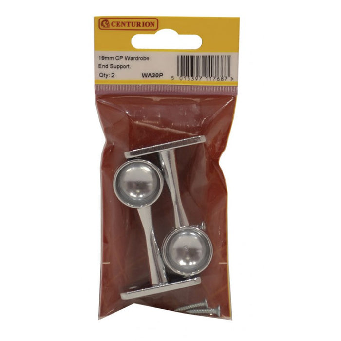 19mm (3/4") CP Wardrobe End Supports