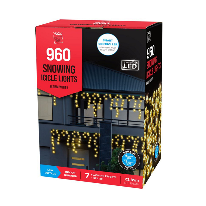 960 Snowing Christmas Icicle Lights