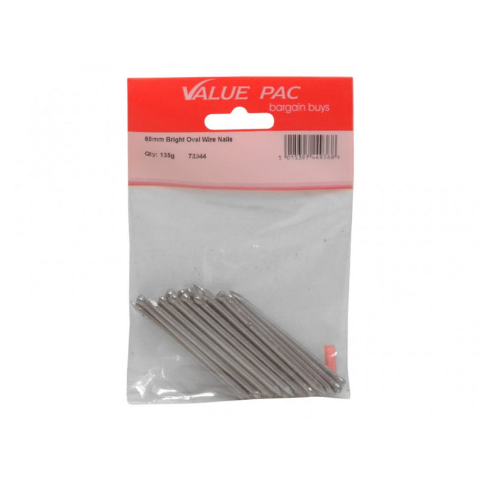 65mm Oval Wire Nails - 120g pack