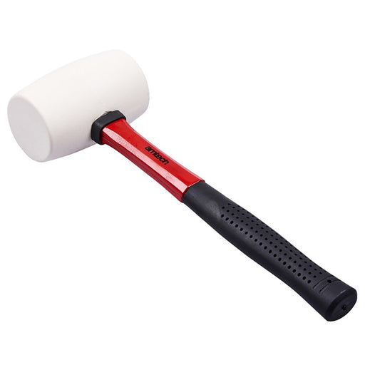 16oz White Rubber Mallet - Fibreglass Shaft