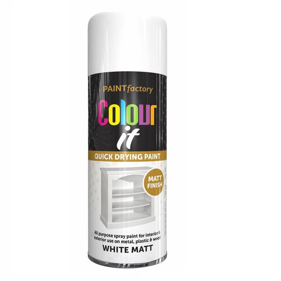 Spray Paint - 400ml White Matt
