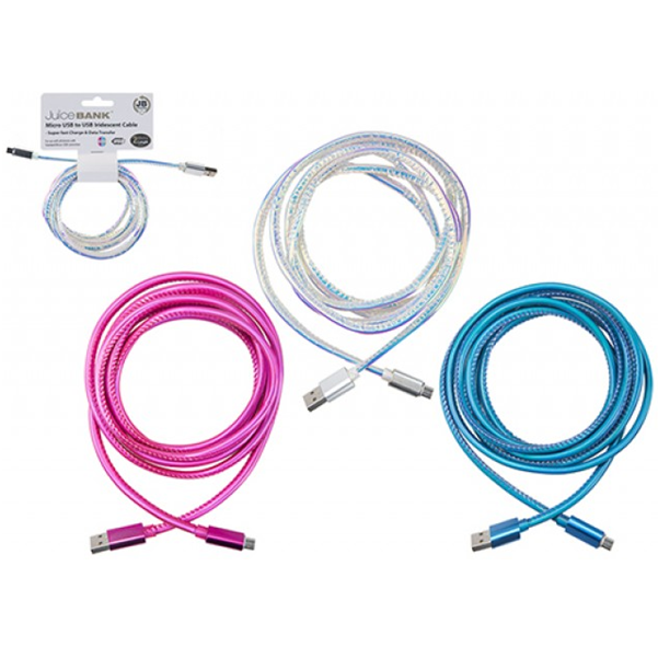 Iridescent Micro B USB Cable