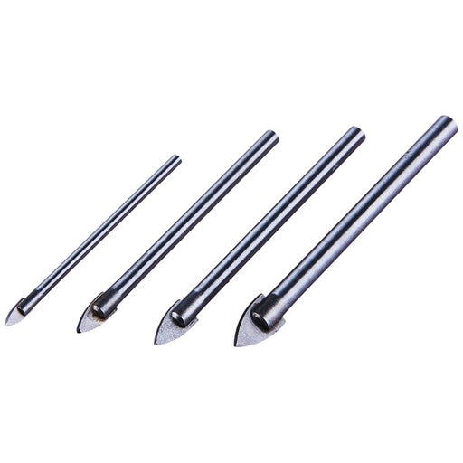 4pc Glass & Mirror Drill Bit Set