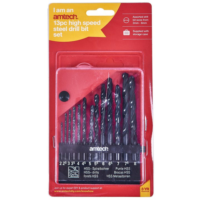 13pc High Speed Drill Set - Large