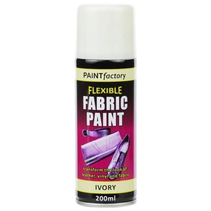 Spray Paint - 200ml Ivory Fabric Paint