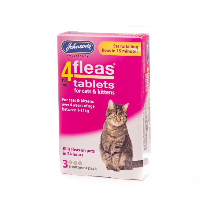 4Fleas Tabblets For Cats & Kittens 3pack