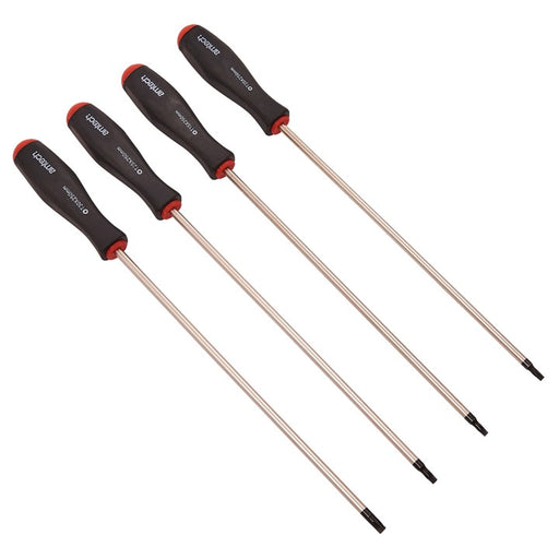 4pc Long Reach Torx Screwdriver Set