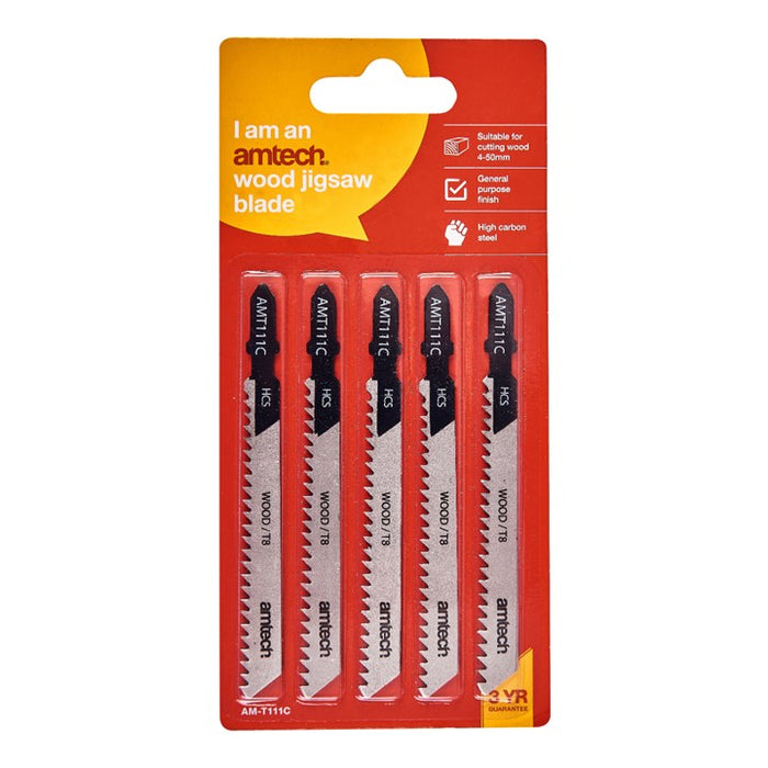 5pc Wood Jigsaw Blade Set (AMT111C)