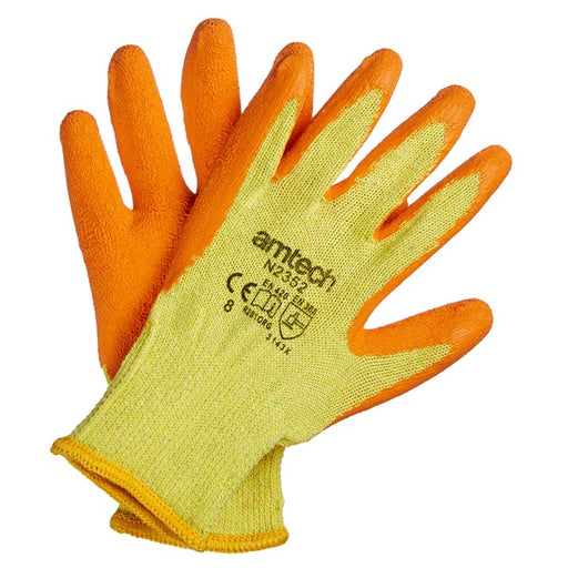 Latex Palm Coated Gloves Medium (Size: 8)