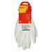 Light Duty PU Coated Work Gloves White XL (Size: 10)
