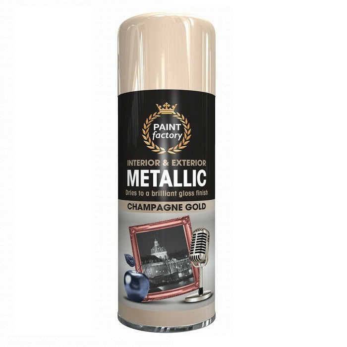 Metallic Spray Paint - 400ml Champagne Gold