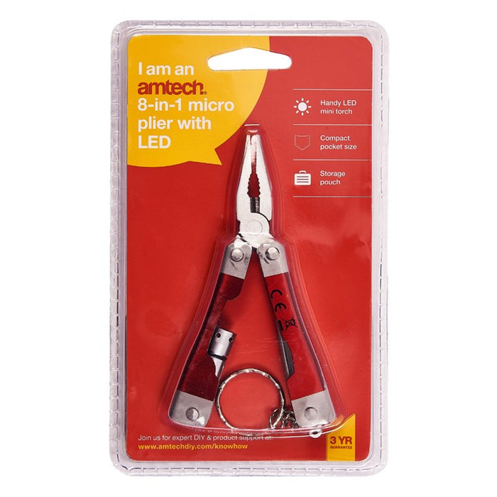 8-In-1 Micro Pliers With LED