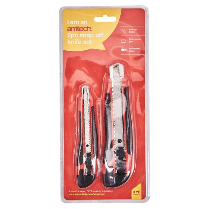 2pc Snap Off Disposable Knife Set