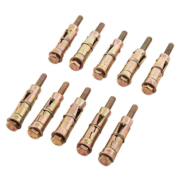 10pc M6 X 60mm Expansion Bolts