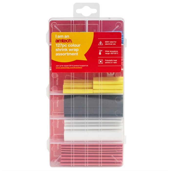 127pc Colour Heat Shrink Assortment