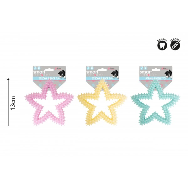 Star Shape Rubber Puppy Toy