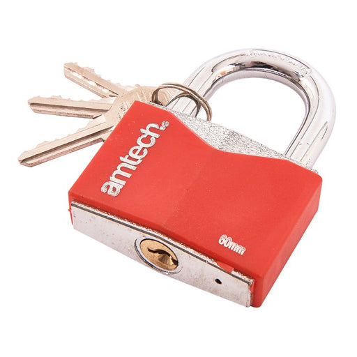 60mm Rhombic Chrome Plated Iron Padlock