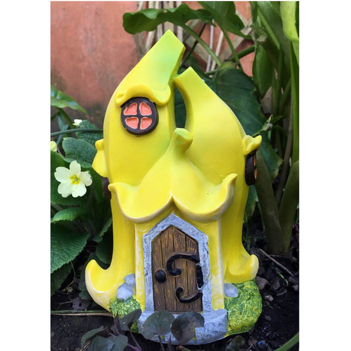 Secret Fairy Garden Banana House Ornament 19cm