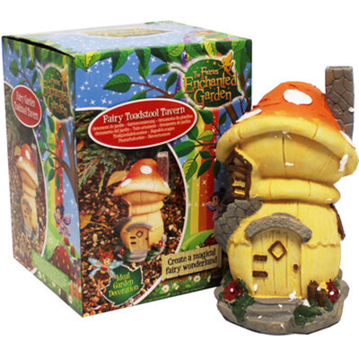 Fairy Toadstool Tavern Garden Decoration