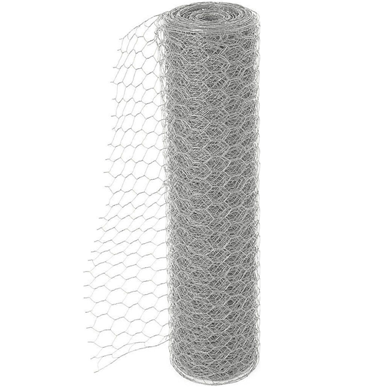 5m x 0.9m x 25mm Galvanised Wire Netting